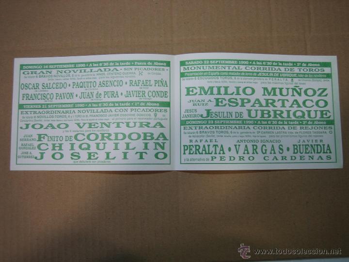Carteles feria: Programa de banderillas. Plaza de toros de Ecija - Foto 2