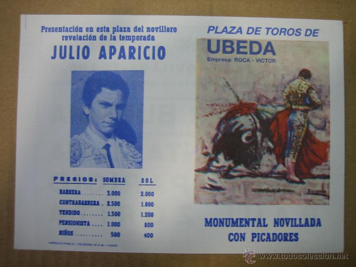 Carteles feria: Programa de banderillas. Plaza de toros de Ubeda - Foto 1