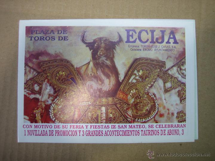 Carteles feria: Programa de banderillas. Plaza de toros de Ecija - Foto 1