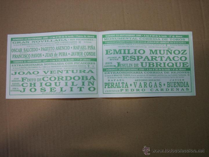 Carteles feria: Programa de banderillas. Plaza de toros de Ecija - Foto 2