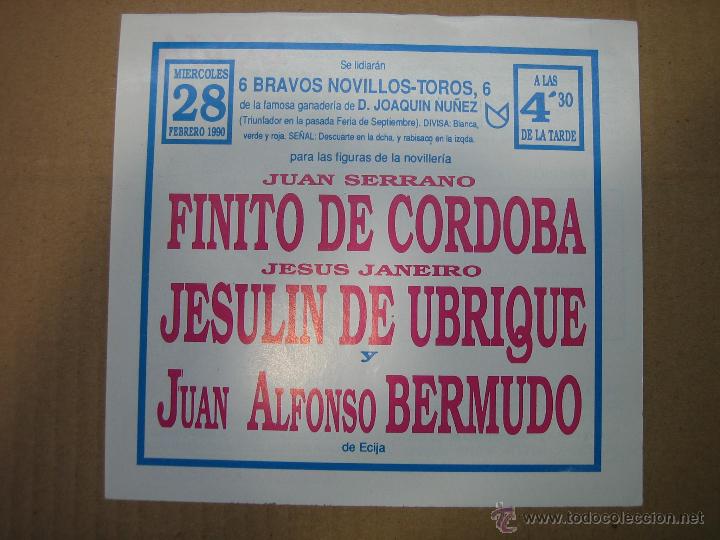 Carteles feria: Programa de banderillas. Plaza de toros de Ecija - Foto 2
