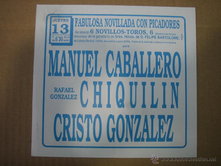 Carteles feria: Programa de banderillas. Plaza de toros de M&aacute;laga - Foto 2