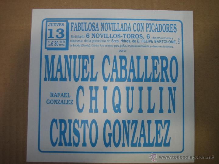 Carteles feria: Programa de banderillas. Plaza de toros de M&aacute;laga - Foto 2