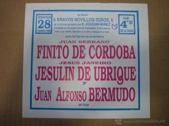 Carteles feria: Programa de banderillas. Plaza de toros de Ecija - Foto 2
