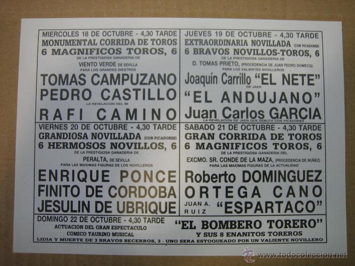 Carteles feria: Programa de banderillas. Plaza de toros de Ja&eacute;n - Foto 2