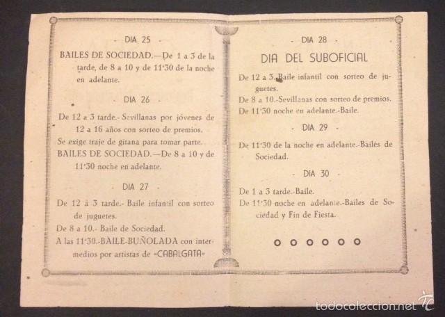 Carteles feria: CASETA DEL REGIMIENTO DE INFANTERIA 45 PROGRAMA DE ACTOS - Foto 2