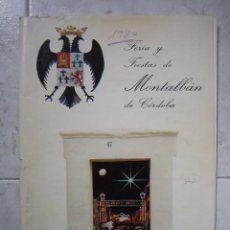 Carteles Feria: FERIA Y FIESTAS DE MONTALBAN DE CORDOBA 1984