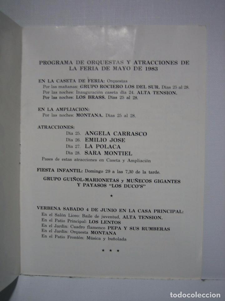 Carteles feria: Programa de feria de Cordoba 1983 - Foto 2