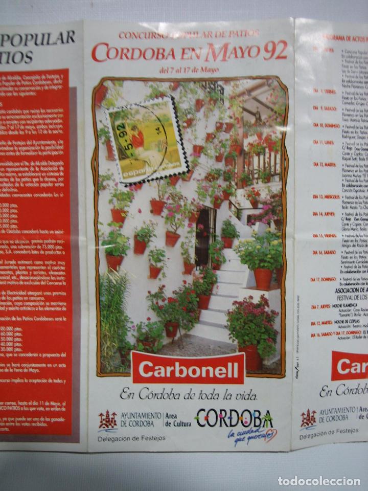 Carteles feria: Programa de Los patios en Cordoba 1992 - Foto 1