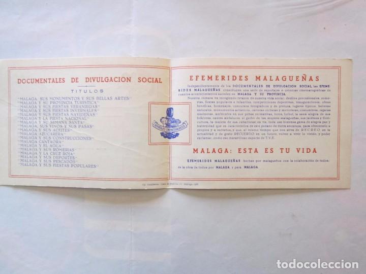 Carteles feria: PROGRAMA DE EFEMERIDES DE MALAGA 1968 - Foto 2
