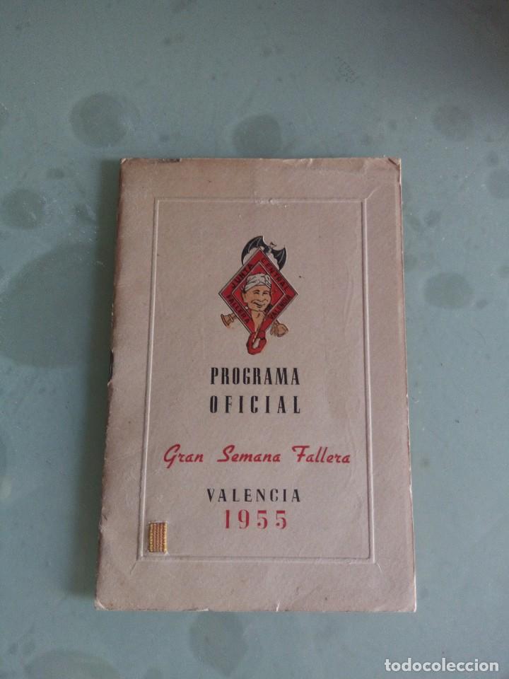 Carteles feria: Programa oficial gran semana fallera 1955 - Foto 1