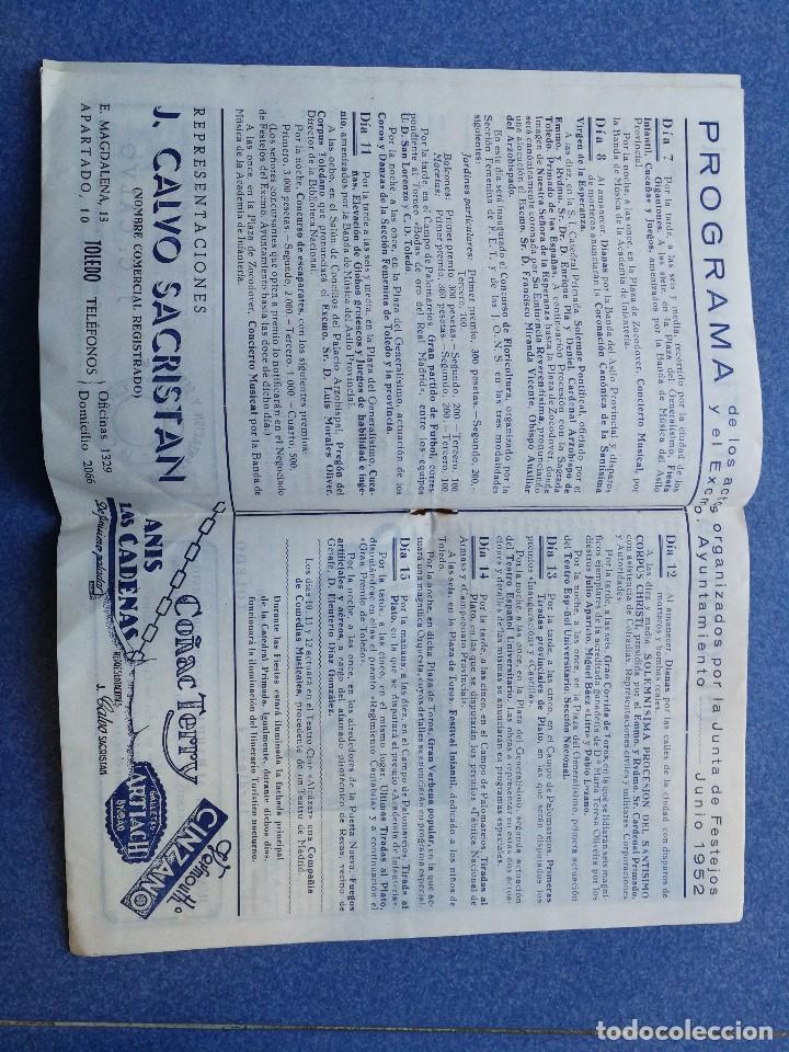 Carteles feria: Programa Corpus christi Toledo 1952 - Foto 4