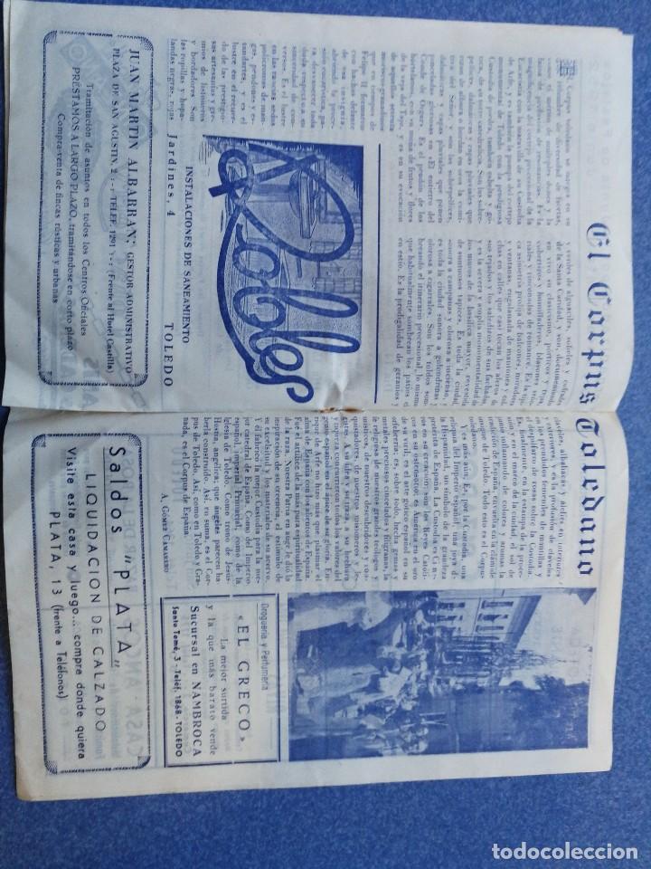 Carteles feria: Programa Corpus christi Toledo 1952 - Foto 5