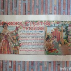 Carteles Feria: GRANDES FIESTAS Y FERIAS VALENCIA 1914.C.-71. Lote 15411406