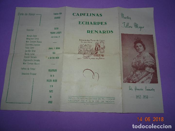 Carteles feria: Antiguo Programa Comisi&oacute;n Falla AZCARRAGA del A&ntilde;o 1953-54 - Foto 1