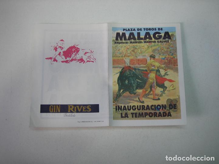 Carteles feria: 1. Programa plaza de toros de Malaga - Foto 1
