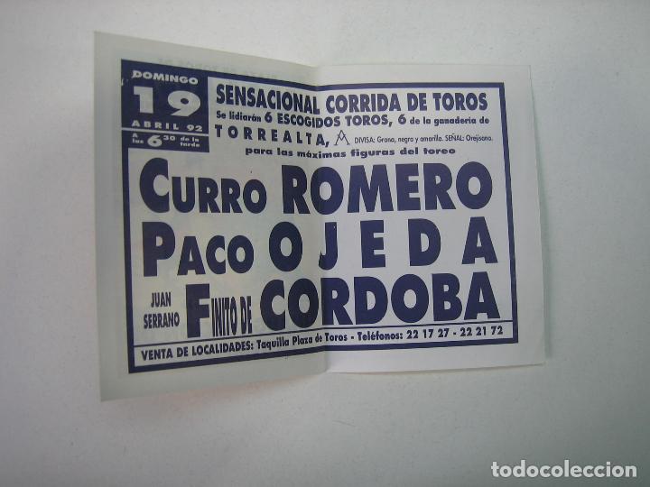 Carteles feria: 1. Programa plaza de toros de Malaga - Foto 2