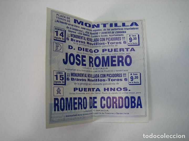 Carteles feria: 1. Programa plaza de toros de Montilla - Foto 2