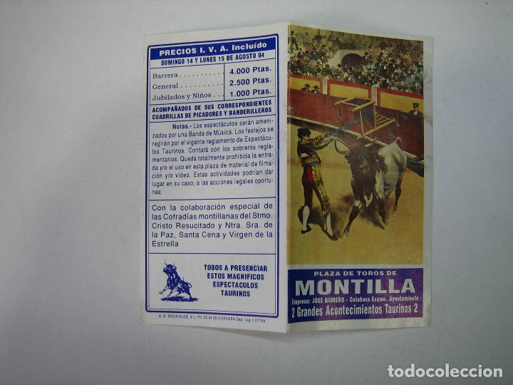 Carteles feria: 1. Programa plaza de toros de Montilla - Foto 1