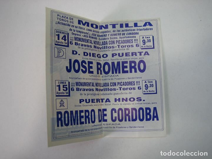 Carteles feria: 1. Programa plaza de toros de Montilla - Foto 2