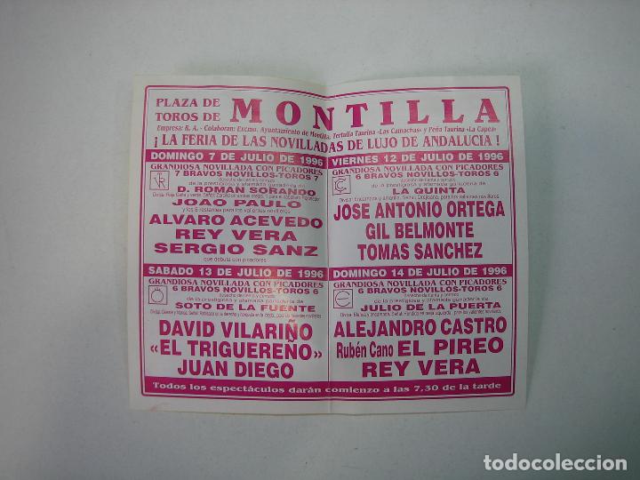 Carteles feria: 1. Programa plaza de toros de Montilla - Foto 2