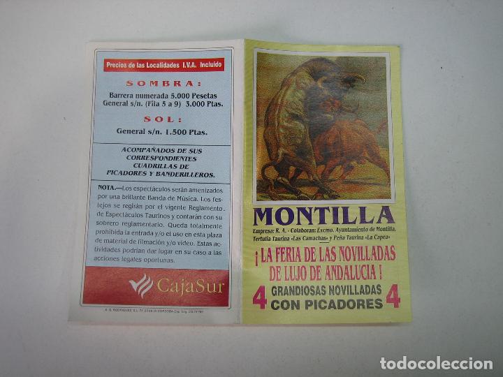Carteles feria: 1. Programa plaza de toros de Montilla - Foto 1