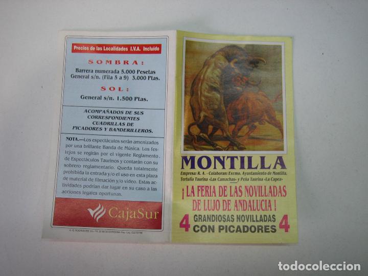 Carteles feria: 1. Programa plaza de toros de Montilla - Foto 1