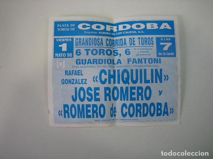 Carteles feria: 1. Programa plaza de toros de C&oacute;rdoba - Foto 2