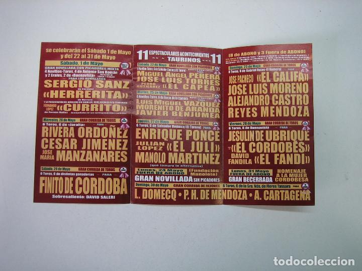 Carteles feria: 1. Programa plaza de toros de C&oacute;rdoba - Foto 2