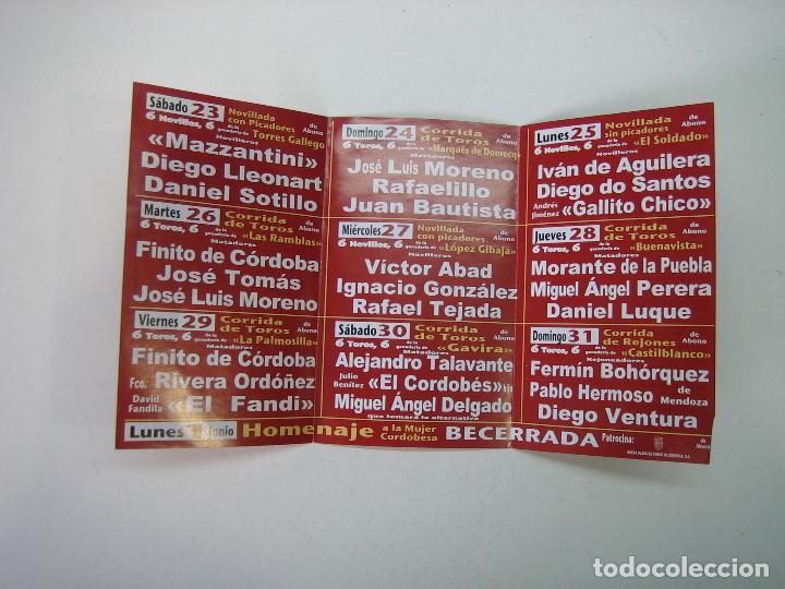 Carteles feria: 1. Programa plaza de toros de C&oacute;rdoba - Foto 2
