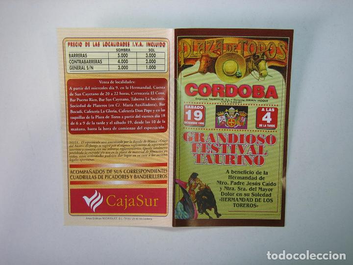 Carteles feria: 1. Programa plaza de toros de C&oacute;rdoba - Foto 1