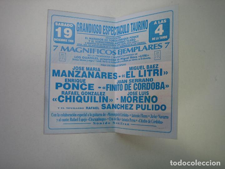 Carteles feria: 1. Programa plaza de toros de C&oacute;rdoba - Foto 2
