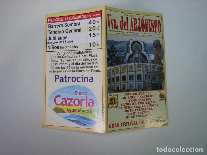 Carteles feria: 1. Programa plaza de toros de UVA del Arzobispo - Foto 1
