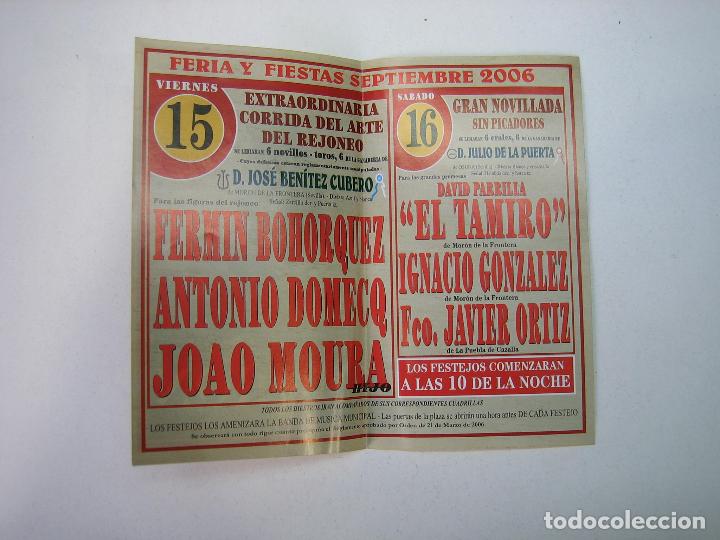 Carteles feria: 1. Programa plaza de toros de Mor&oacute;n - Foto 2