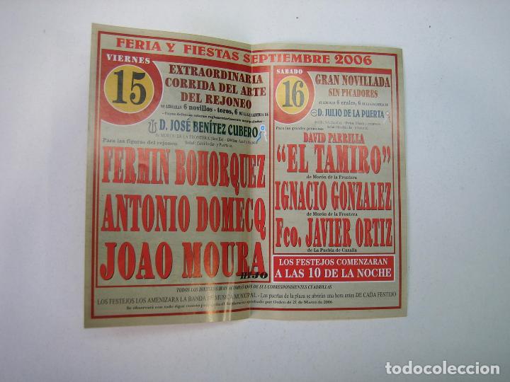 Carteles feria: 1. Programa plaza de toros de Mor&oacute;n - Foto 2