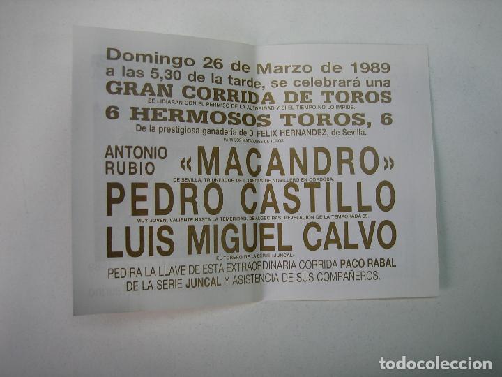 Carteles feria: 1. Programa plaza de toros de C&oacute;rdoba - Foto 2