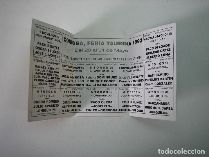 Carteles feria: 1. Programa plaza de toros de C&oacute;rdoba - Foto 2