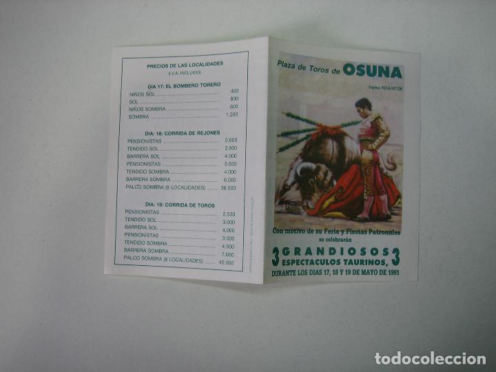 Carteles feria: 1. Programa plaza de toros de Osuna - Foto 1