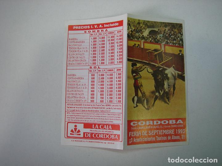 Carteles feria: 1. Programa plaza de toros de C&oacute;rdoba - Foto 1