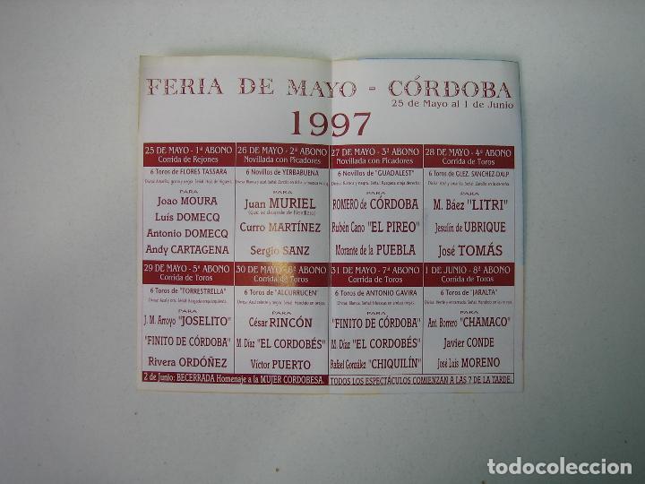 Carteles feria: 1. Programa plaza de toros de C&oacute;rdoba - Foto 2