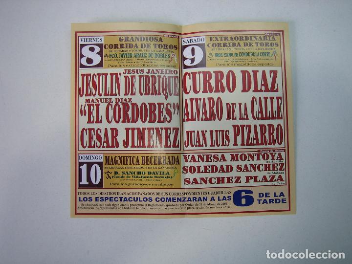 Carteles feria: 1. Programa plaza de toros de UVA de Alzobispo - Foto 2