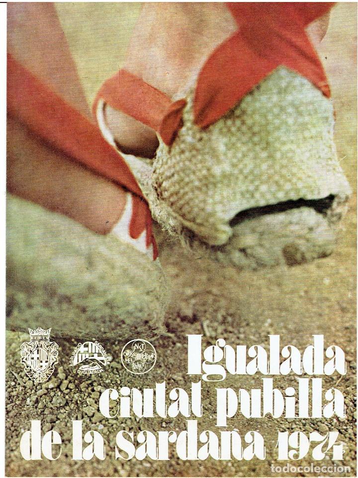 Carteles feria: PROGRAMA DE IGUALADA 1974 - Foto 1