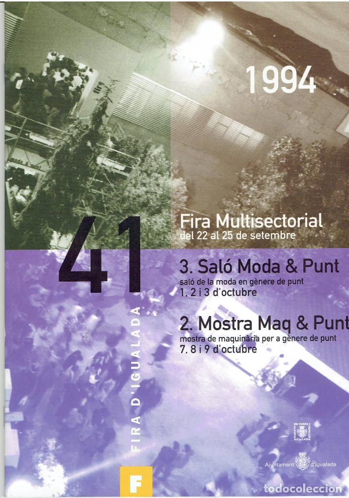 Carteles feria: PROGRAMA, FIRA D`EIGUALADA 1994 - Foto 1