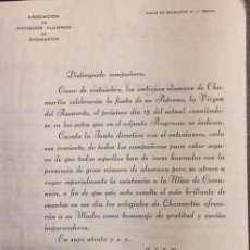 Carteles Feria: PROGRAMA DE FIESTAS ASOCIACION DE ALUMNOS DE CHAMARTIN. JOAQUIN DE MONTES JOVELLAR, MADRID 1934
