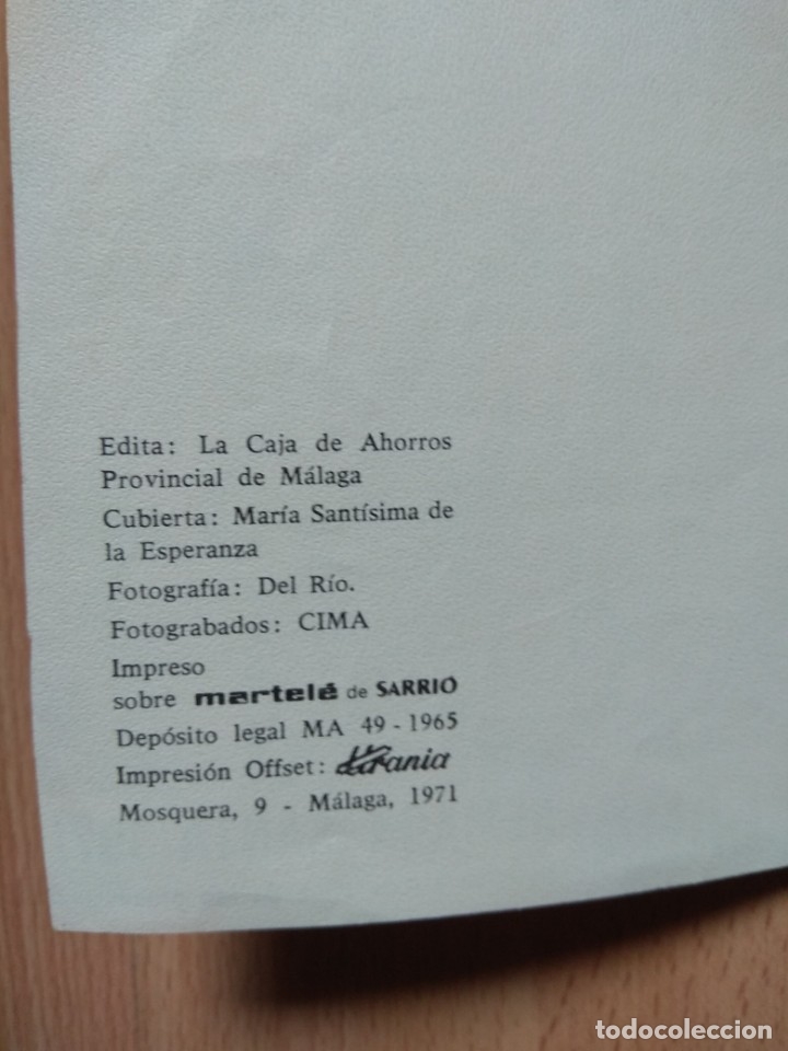 Carteles feria: POD1-PROGRAMA DE LA SEMANA SANTA EN MALAGA A&Ntilde;O 1971 - Foto 3