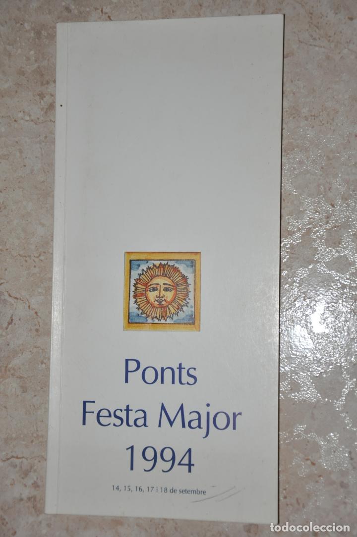 Carteles feria: programa festa major ponts 1994 - Foto 1