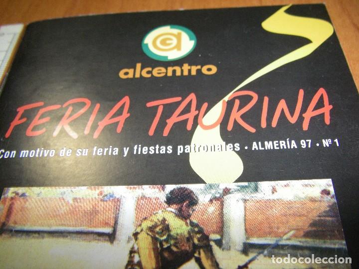 Carteles feria: Programa de la Feria Taurina Almeria 1997 - Foto 4
