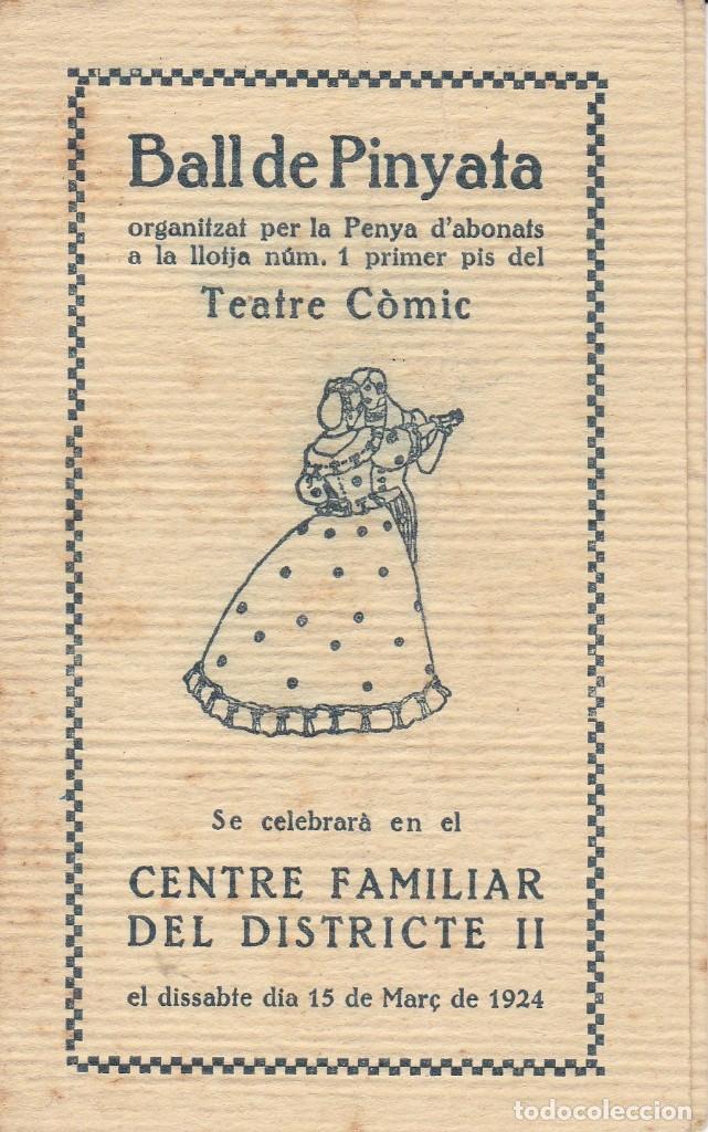 Carteles feria: Ball de Pinyata Teatre C&ograve;mic Barcelona programa peque&ntilde;o - Foto 1