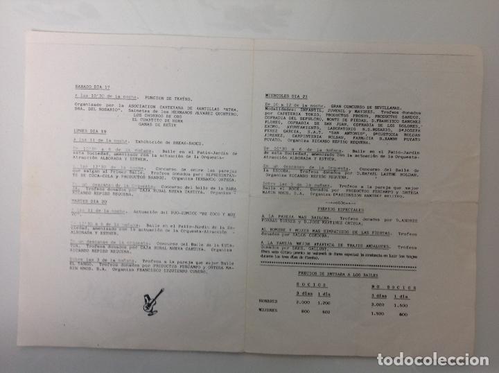 Carteles feria: Programa de actos Feria Real de Nueva Carteya 1985 - Foto 2