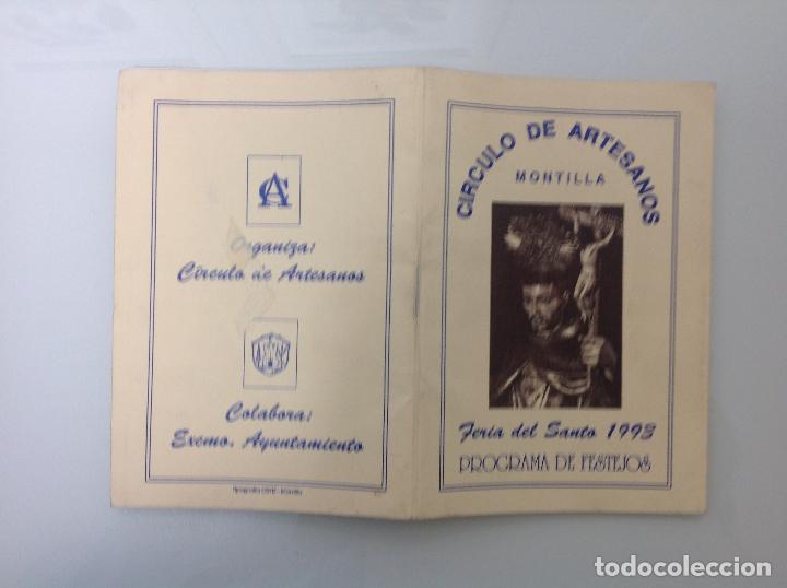 Carteles feria: Programa Feria del Santo de Montilla 1993 - Foto 3